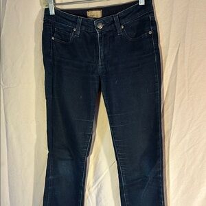 Women's Dark Blue Jeans. Paige size 25. Straight leg.